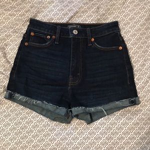 abercrombie high rise shorts